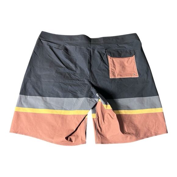 NEW Patagonia Men's Hydropeak Boardshorts 21” Striped Blue‎ Purple 42 Waist Swim - Picture 2 of 7